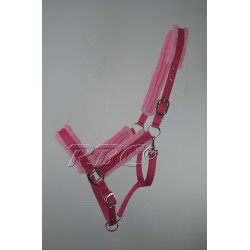 Luxe halster met "bont" voering