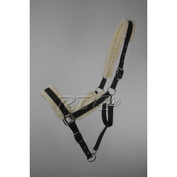 Luxe halster met "bont" voering