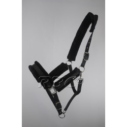 Luxe halster met "bont" voering
