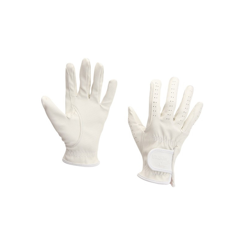 Rijhandschoenen, wit, Horka
